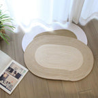 Braided Hemp Oval Rug - Durable Indoor Floor Coverage for Everyday Use 2