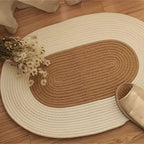 Braided Hemp Oval Rug - Durable Indoor Floor Coverage for Everyday Use 6