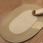Braided Hemp Oval Rug - Durable Indoor Floor Coverage for Everyday Use 7