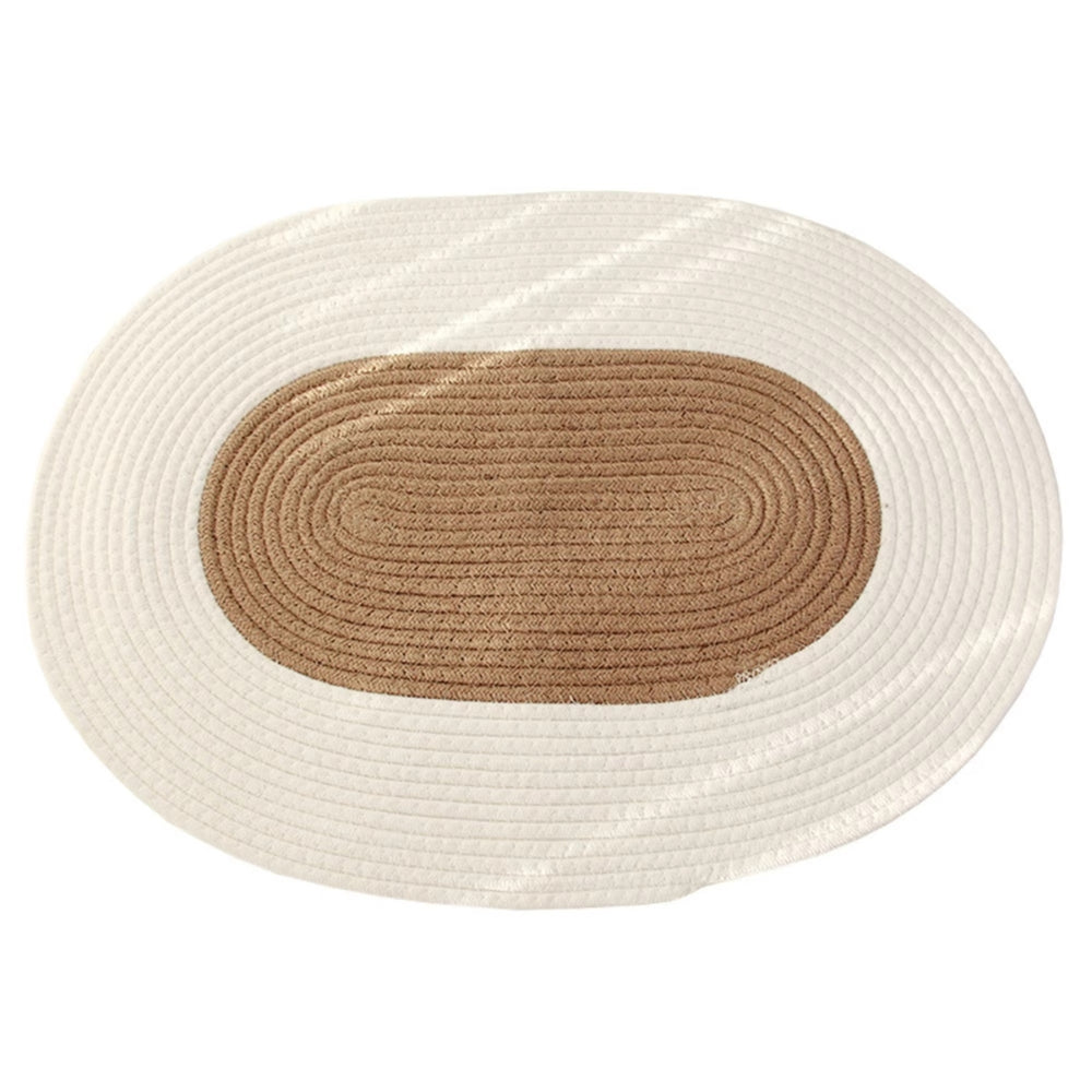 Braided Hemp Oval Rug - Durable Indoor Floor Coverage for Everyday Use 8
