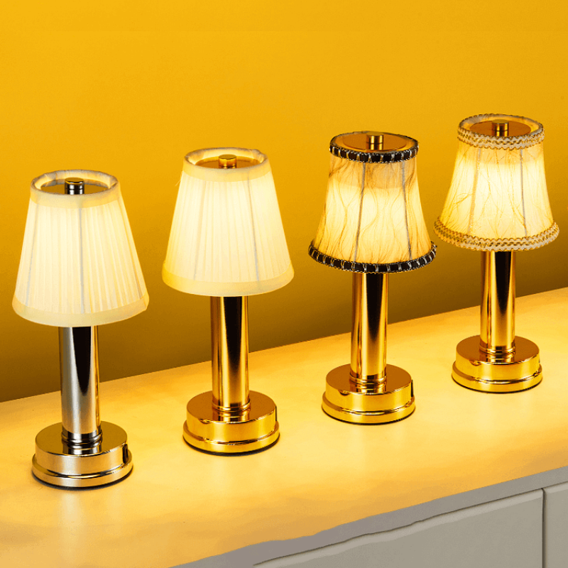 Brass Table Lamp - Wireless Design with Soft LED Lighting for Any Room 10