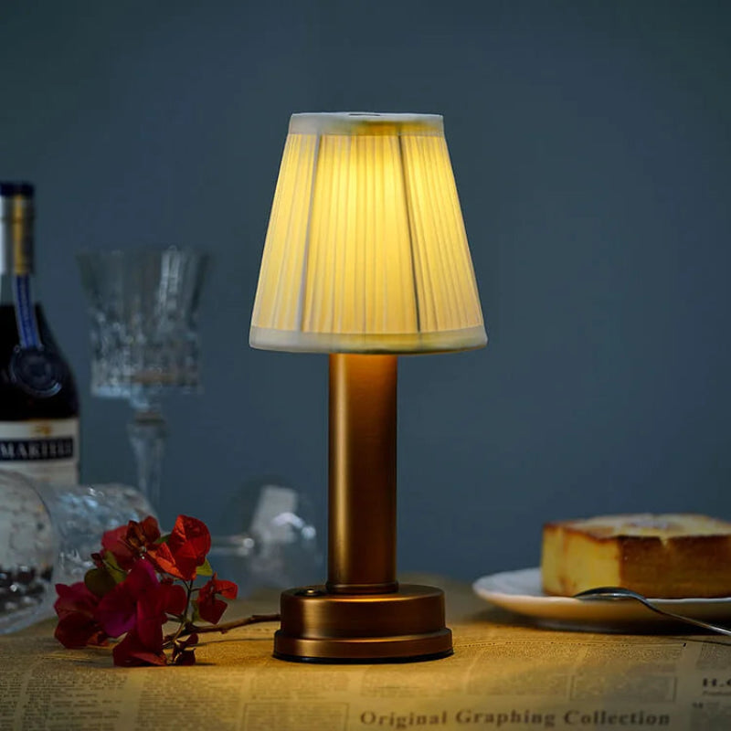 Brass Table Lamp - Wireless Design with Soft LED Lighting for Any Room 14