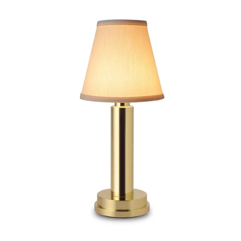 Brass Table Lamp - Wireless Design with Soft LED Lighting for Any Room 9