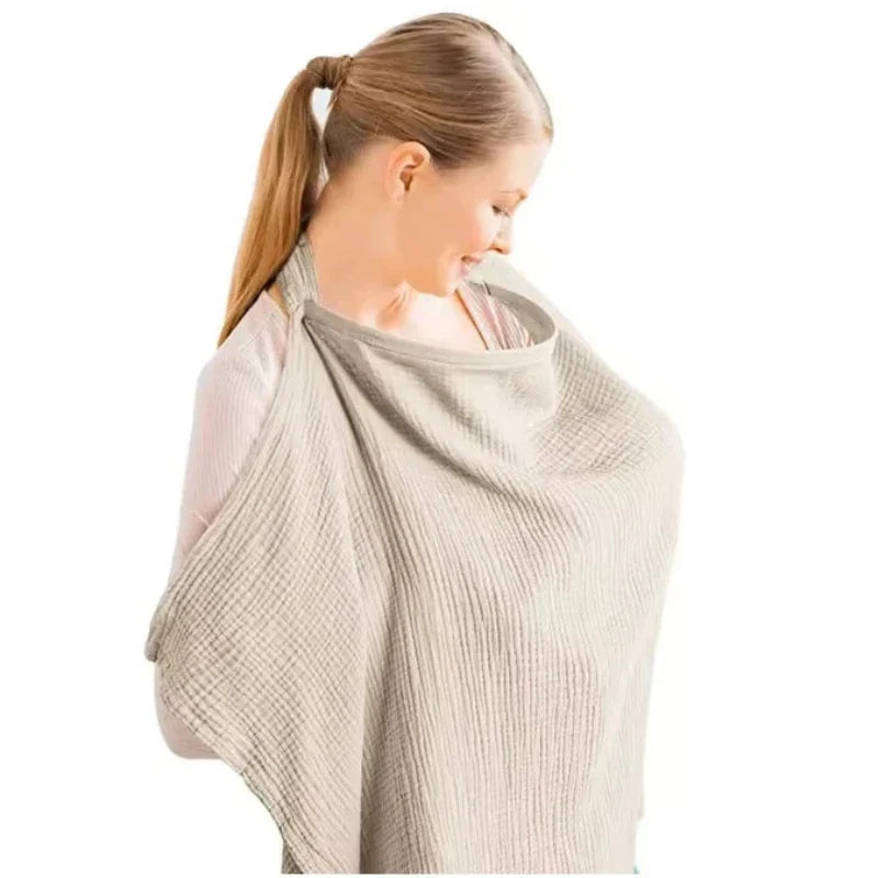 Breathable Nursing Cover - Lightweight, Adjustable, Full Coverage 3