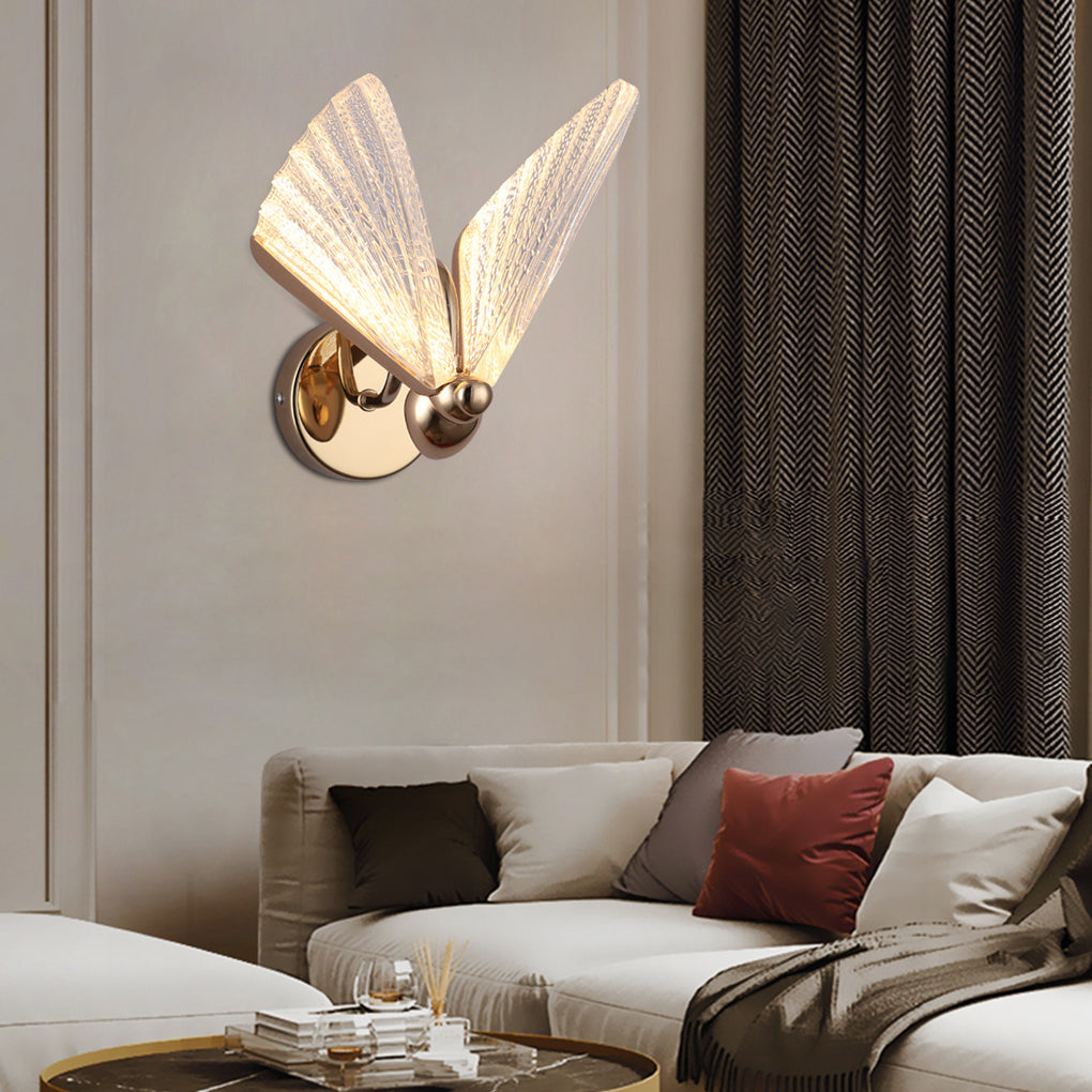 Butterfly Wall Lamp - Elegant Metal & Acrylic Sconce Light for Ambient Lighting 1