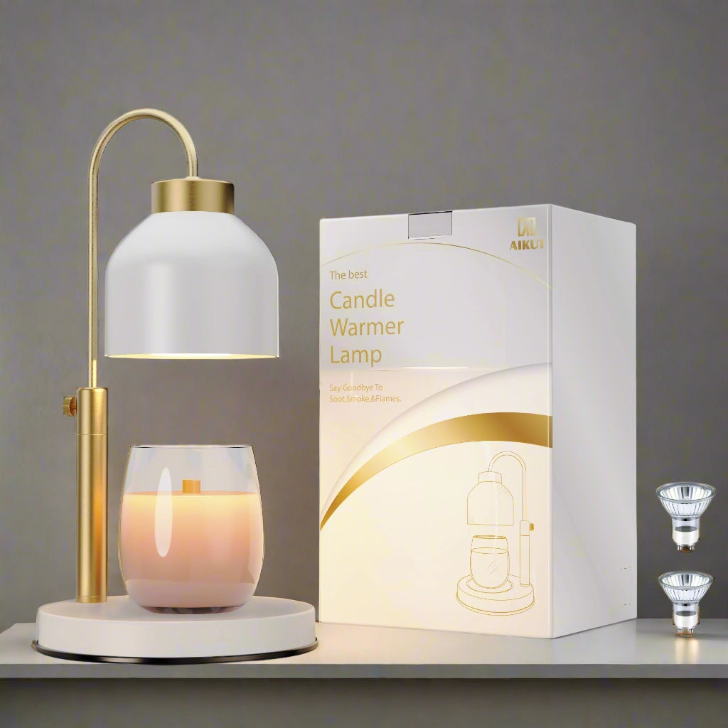 Candle Melting Lamp - Adjustable Height & Dimmable for Cozy Ambiance 1