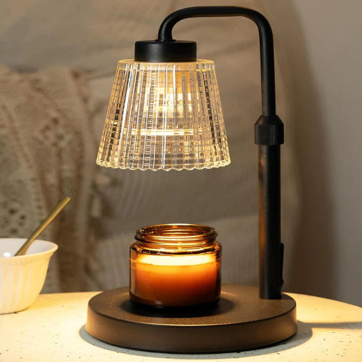 Candle Warmer Lamp - Flameless, Dimmable & Timer for Cozy Fragrance 0