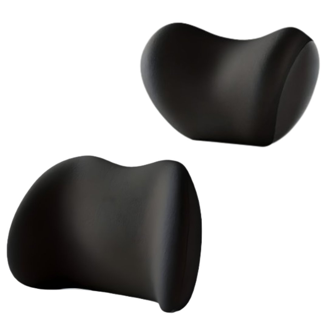 Car Seat Support Set Memory Foam Neck and Lumbar Cushions 3