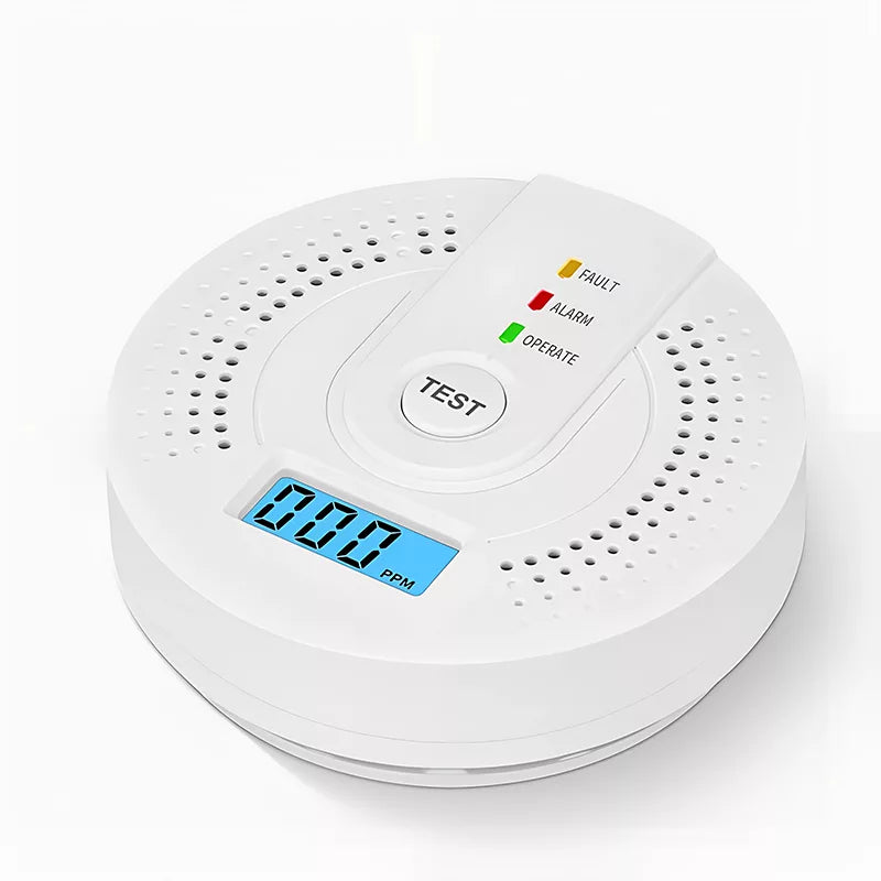 Carbon Monoxide Detector - Reliable CO Alarm with LCD Display 0