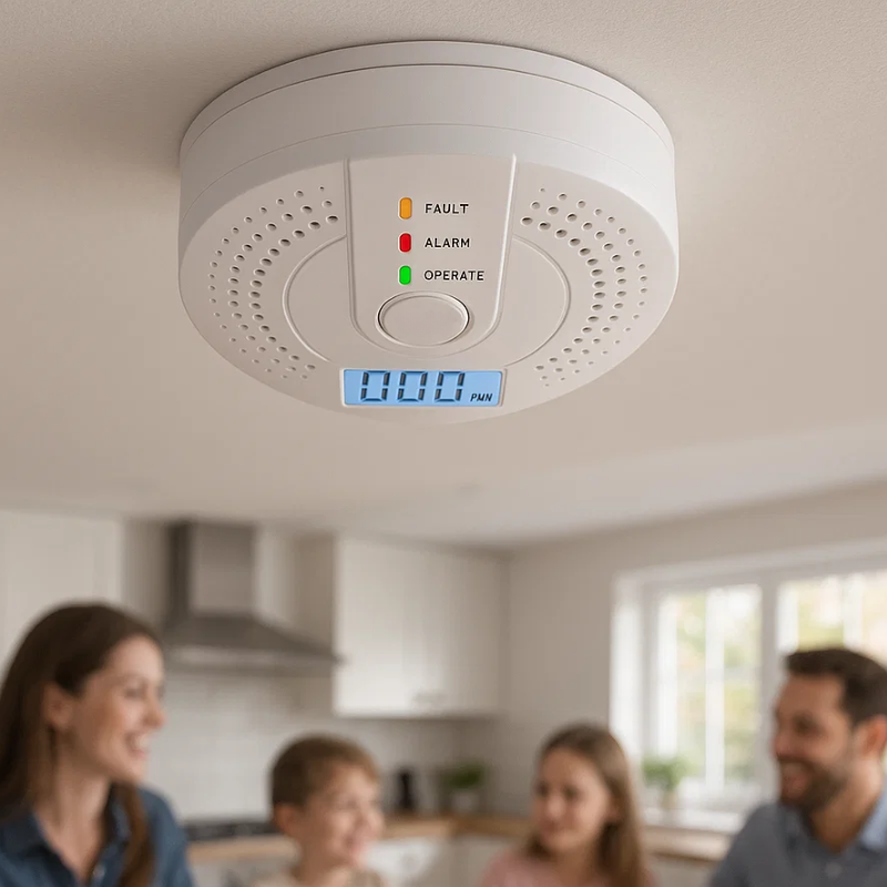 Carbon Monoxide Detector - Reliable CO Alarm with LCD Display 1