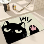 Cat Doormat - Durable, Dirt-Repellent Front Door Mat for Indoor Use 0