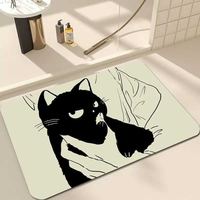 Cat Doormat - Durable, Dirt-Repellent Front Door Mat for Indoor Use 1