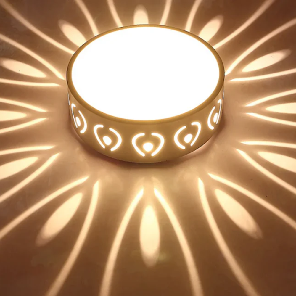 Ceiling Light Flush Mount Crystal Metal LED, Energy Efficient 2