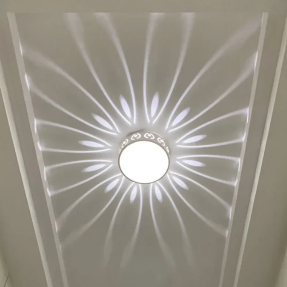 Ceiling Light Flush Mount Crystal Metal LED, Energy Efficient 3