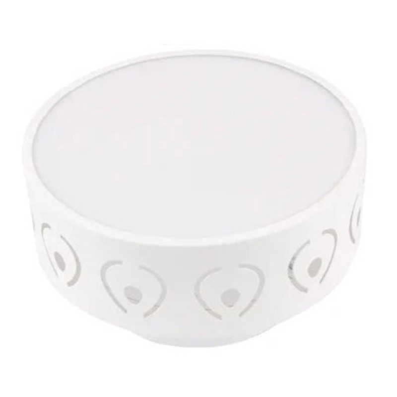 White ceramic bowl with heart patterns on a white background