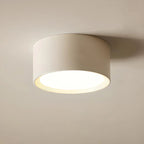 Ceiling Light LED Cylinder Flush Mount Metal Acrylic Shade Black or White 5 to 6 in 04