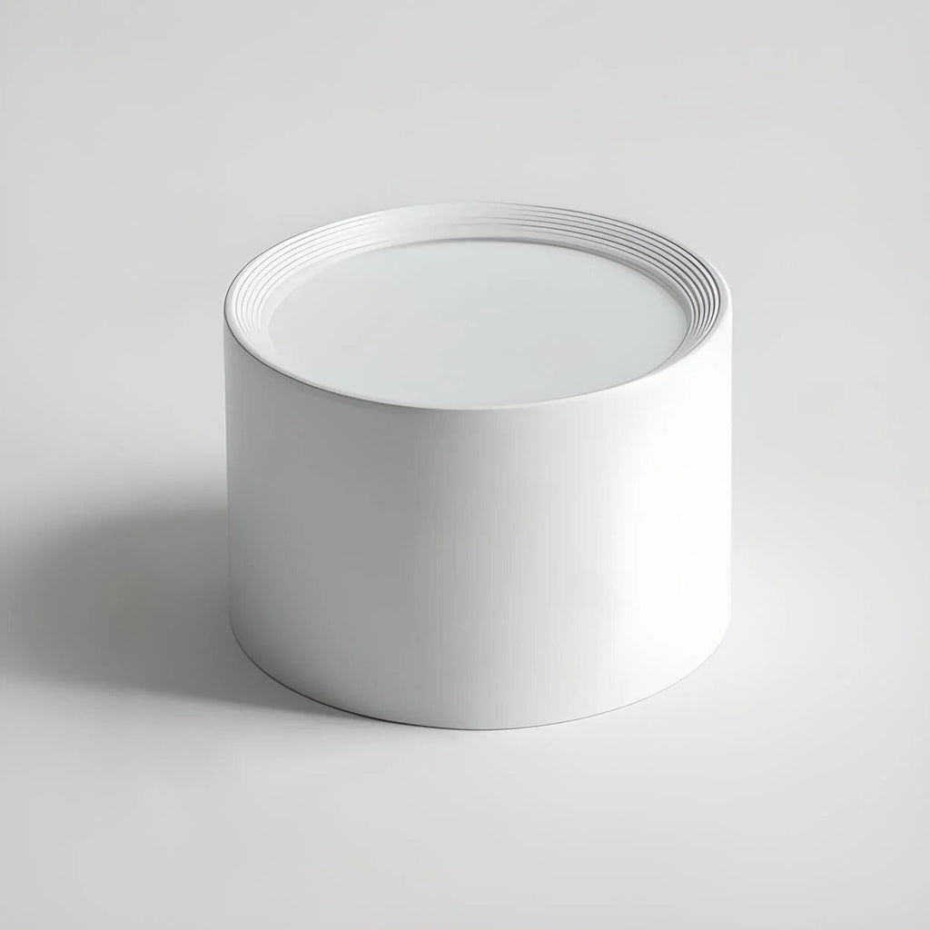 Ceiling Light LED Cylinder Flush Mount Metal Acrylic Shade Black or White 5 to 6 in 05