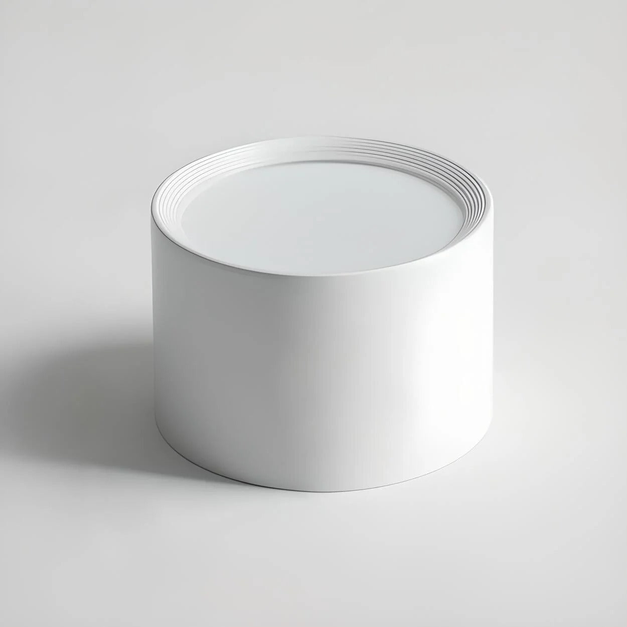 Ceiling Light LED Cylinder Flush Mount Metal Acrylic Shade Black or White 5 to 6 in 05