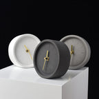 Cement Desk Clock - Minimalist Design for Modern Interiors, 132mm 1