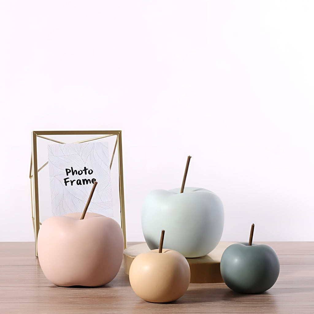 Ceramic Apple Accent Sculpture - Elegant Home Decor & Versatile Room Decor 7