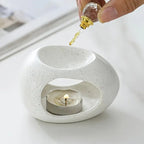 Ceramic Aromatherapy Oil Burner - Elegant Design for Relaxation & Ambiance 1