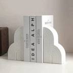 Ceramic Bookends - Modern Decorative Cloud Design for Elegant Spaces 2