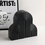 Ceramic Bookends - Modern Decorative Cloud Design for Elegant Spaces 4