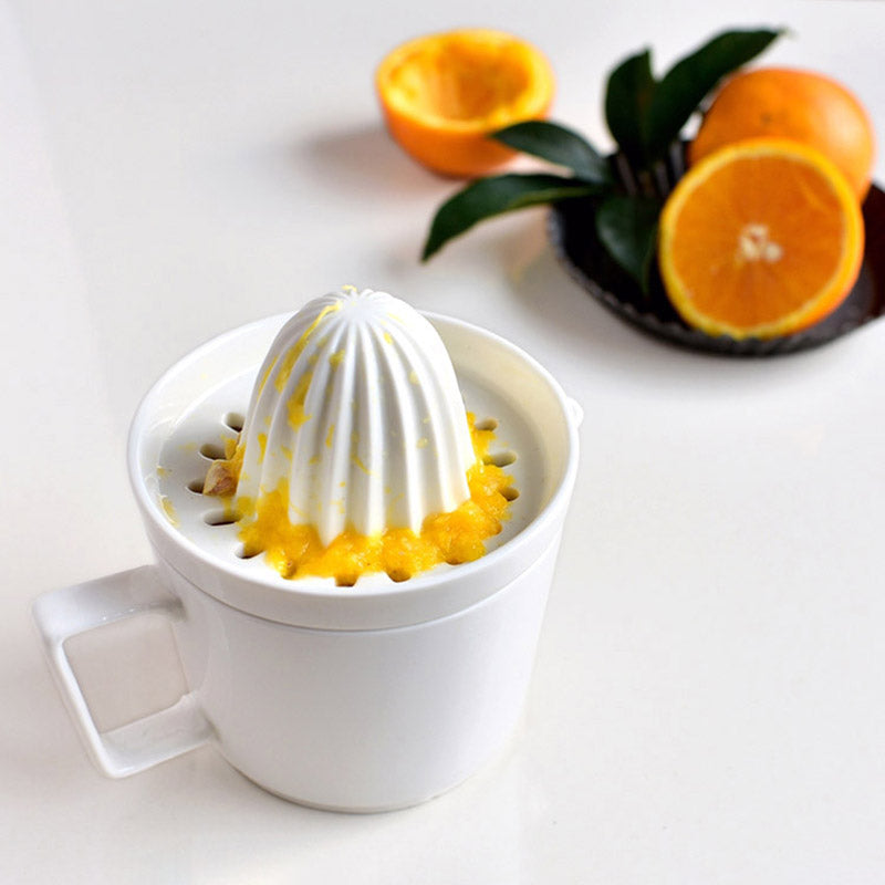 Ceramic Citrus Juicer - Manual Lemon Squeezer for Fresh Juice Extraction 3