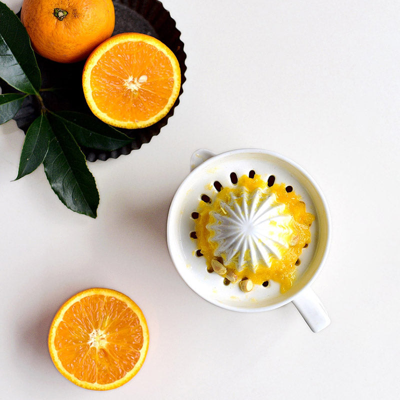 Ceramic Citrus Juicer - Manual Lemon Squeezer for Fresh Juice Extraction 5