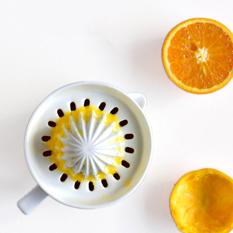 Ceramic Citrus Juicer - Manual Lemon Squeezer for Fresh Juice Extraction 7