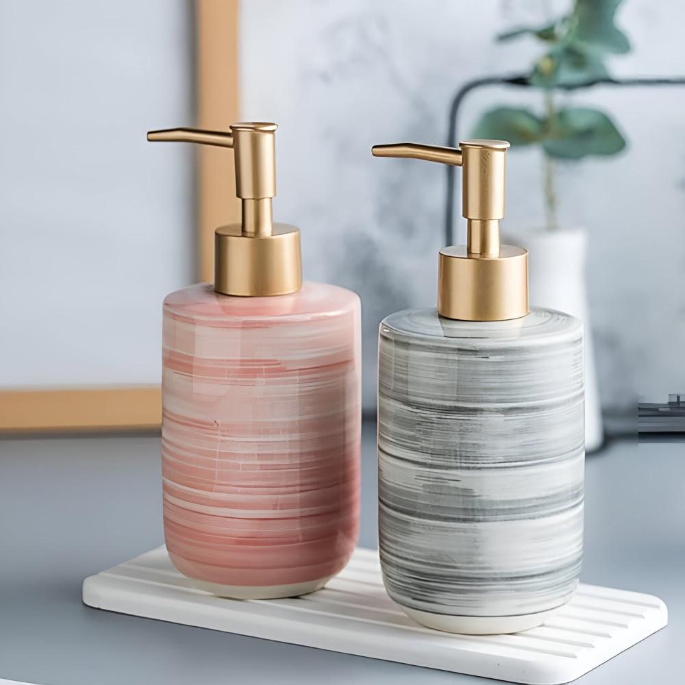 Ceramic Hand Soap Dispenser - Stylish Design for Kitchen & Bathroom 2