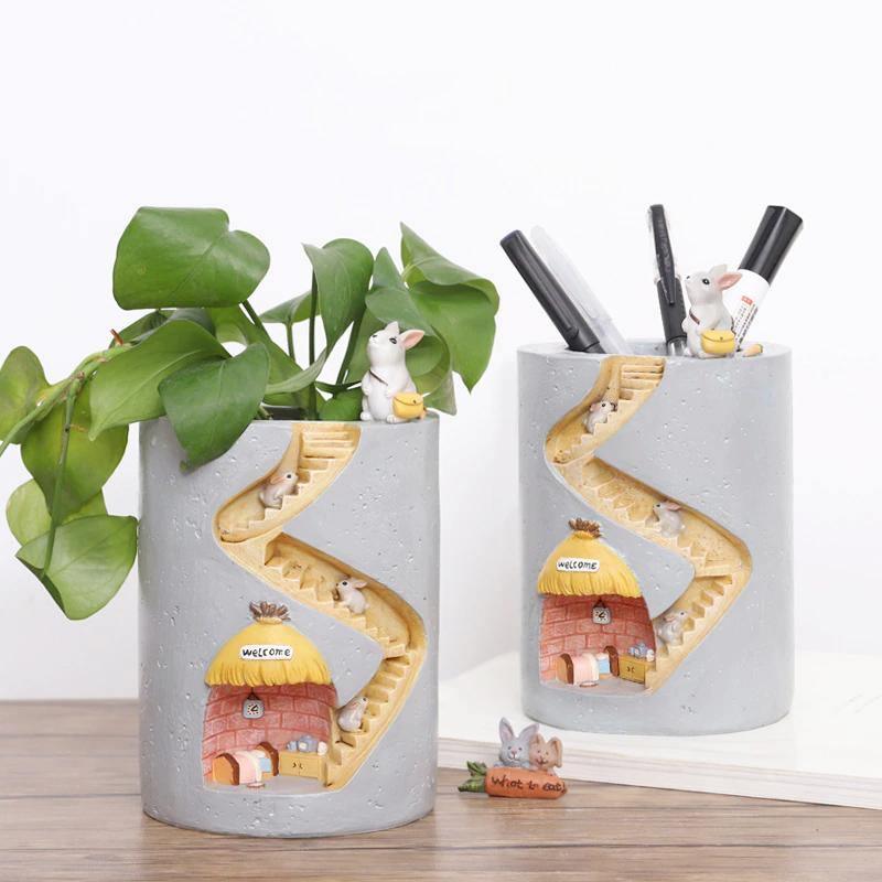 Ceramic Planter Pot - Whimsical Flower Pot for Indoor Plants 3