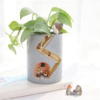 Ceramic Planter Pot - Whimsical Flower Pot for Indoor Plants 7