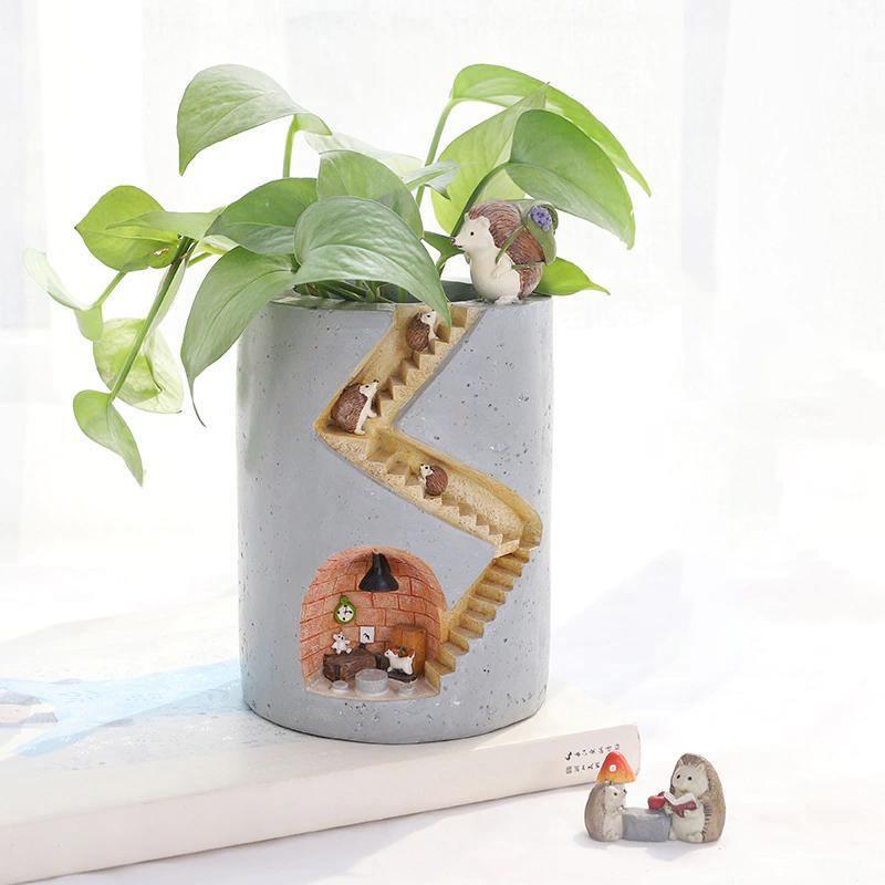 Ceramic Planter Pot - Whimsical Flower Pot for Indoor Plants 7
