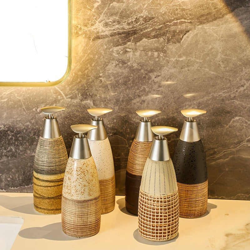 Ceramic Soap Dispenser - Elegant Design for Kitchen & Hand Soap Use 6