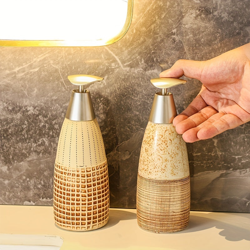 Ceramic Soap Dispenser - Elegant Design for Kitchen & Hand Soap Use 7