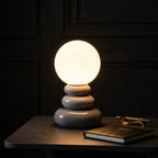 Ceramic Table Lamp - Modern USB-Powered Design for Bedroom & Desk 0