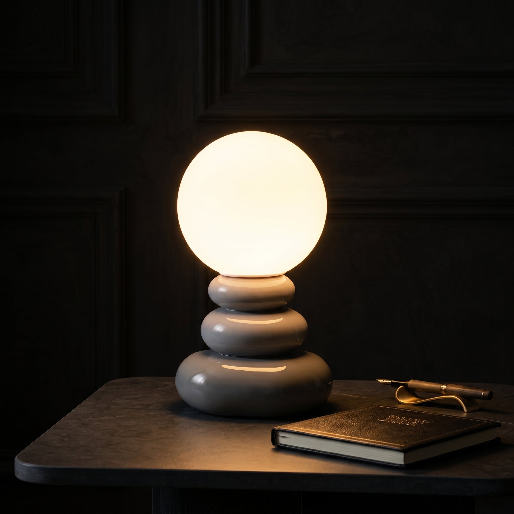 Ceramic Table Lamp - Modern USB-Powered Design for Bedroom & Desk 0