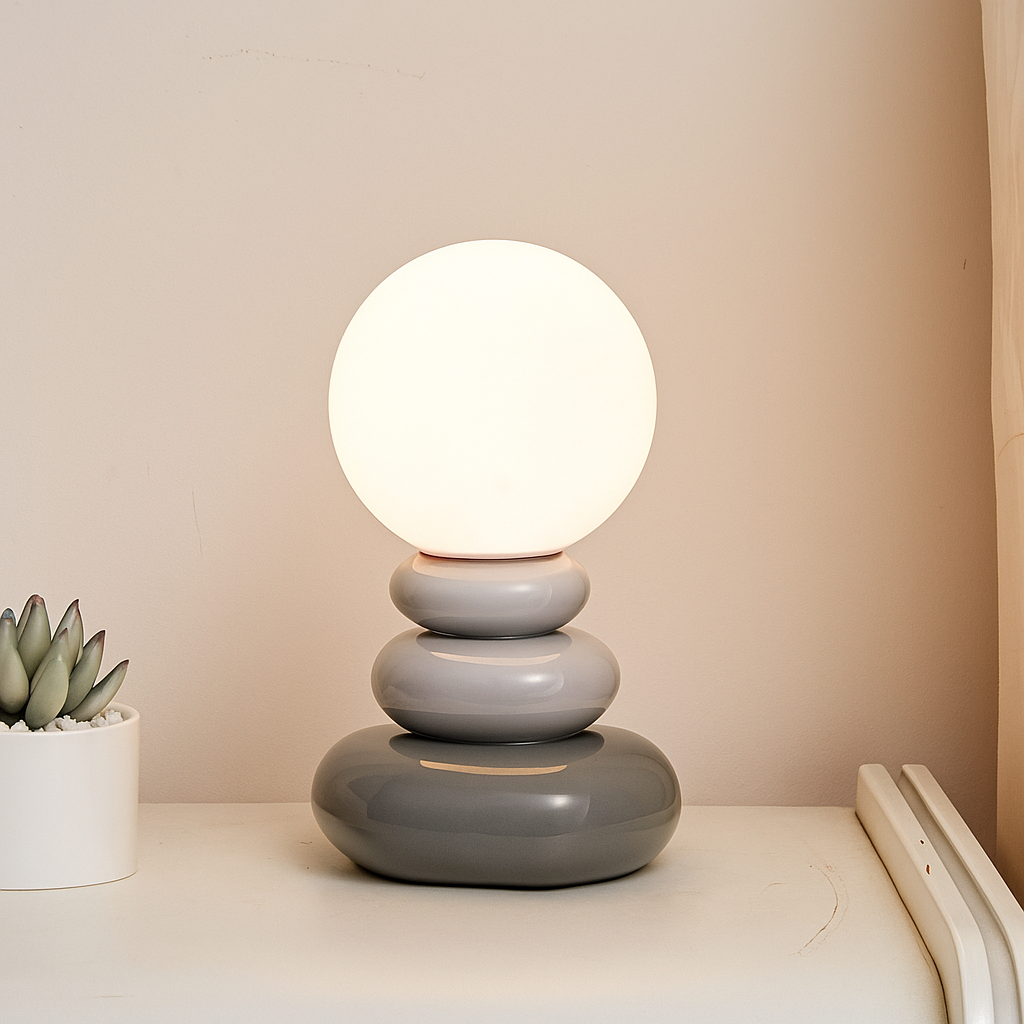 Ceramic Table Lamp - Modern USB-Powered Design for Bedroom & Desk 6