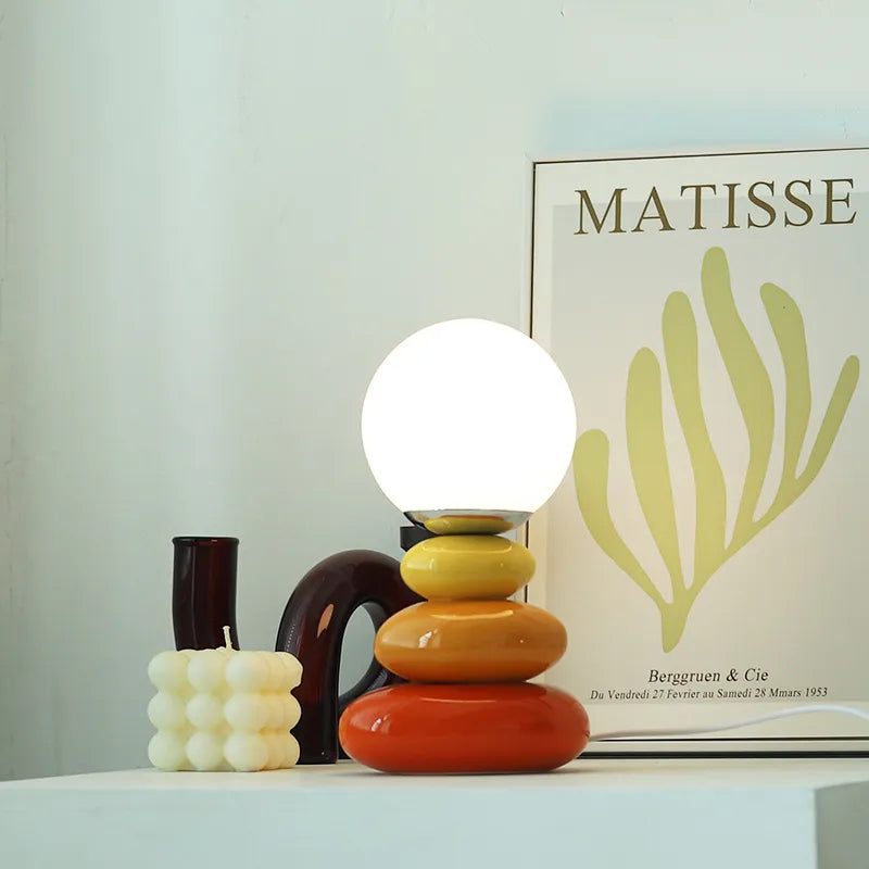 Ceramic Table Lamp - Modern USB-Powered Design for Bedroom & Desk 7