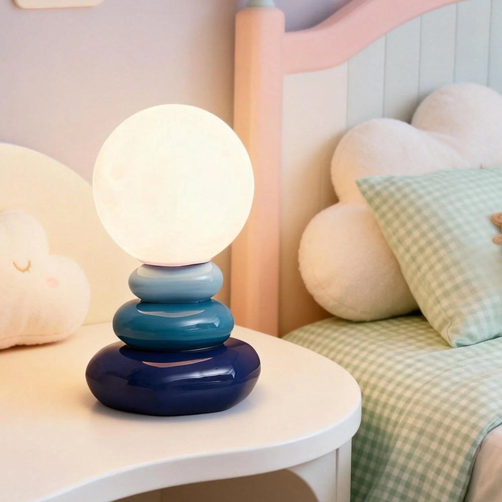 Ceramic Table Lamp - Sculptural Design for Minimalist Bedroom or Living Room 3