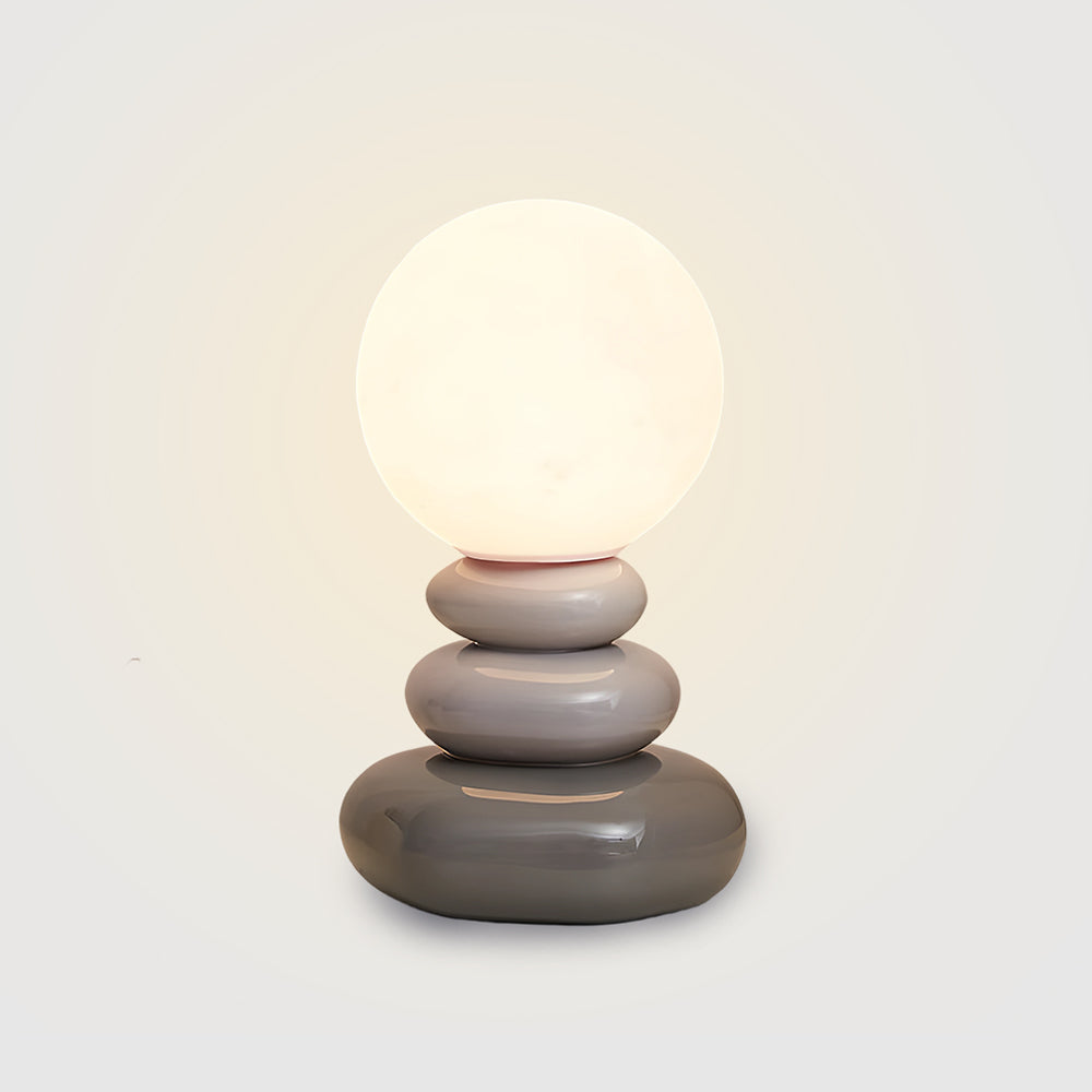 Ceramic Table Lamp - Sculptural Design for Minimalist Bedroom or Living Room 9
