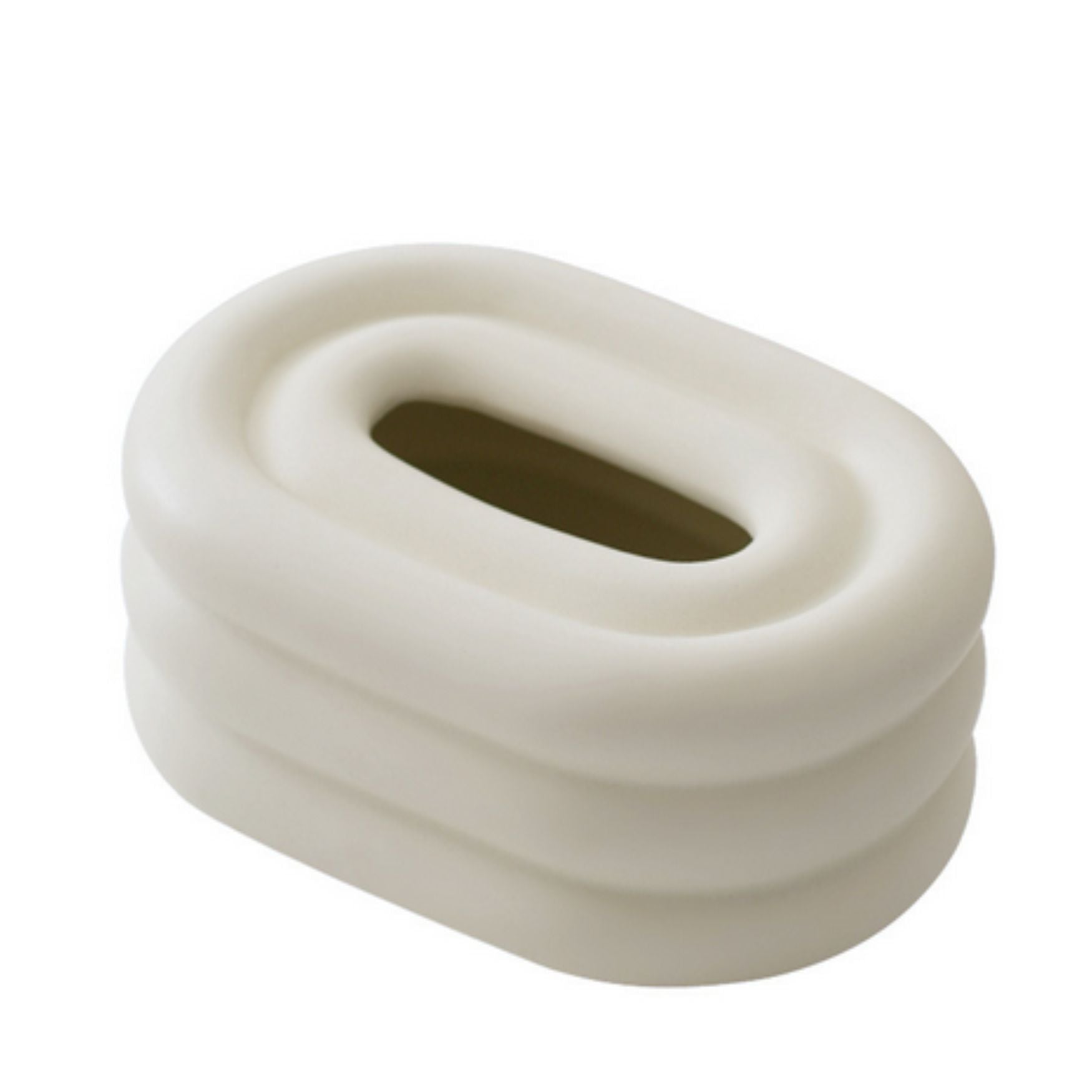Ceramic Tissue Box Holder - Elegant Cover for Home Decor & Versatile Use 0