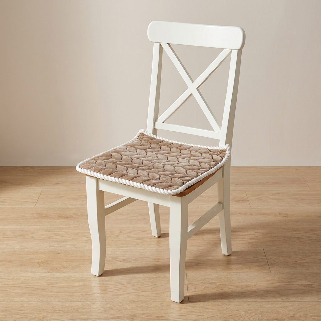 Chair Seat Cushion, Quilted Pattern, Zippered Cover, Six Color Options 0