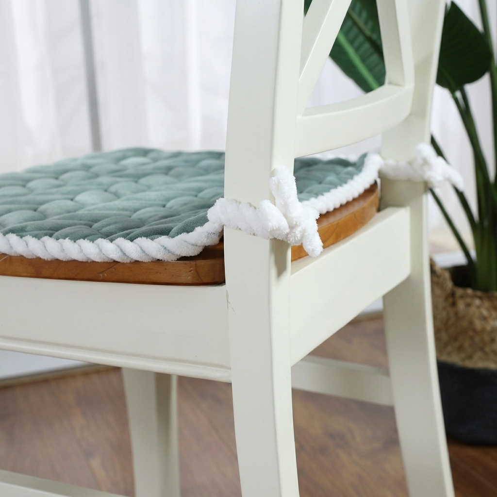 Chair Seat Cushion, Quilted Pattern, Zippered Cover, Six Color Options 3