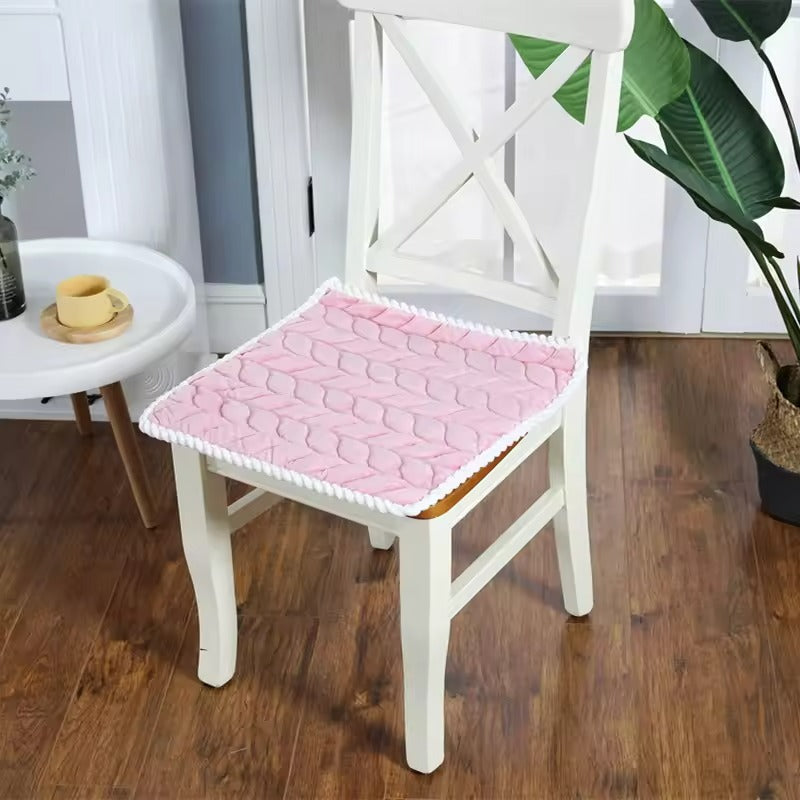 Chair Seat Cushion, Quilted Pattern, Zippered Cover, Six Color Options 4