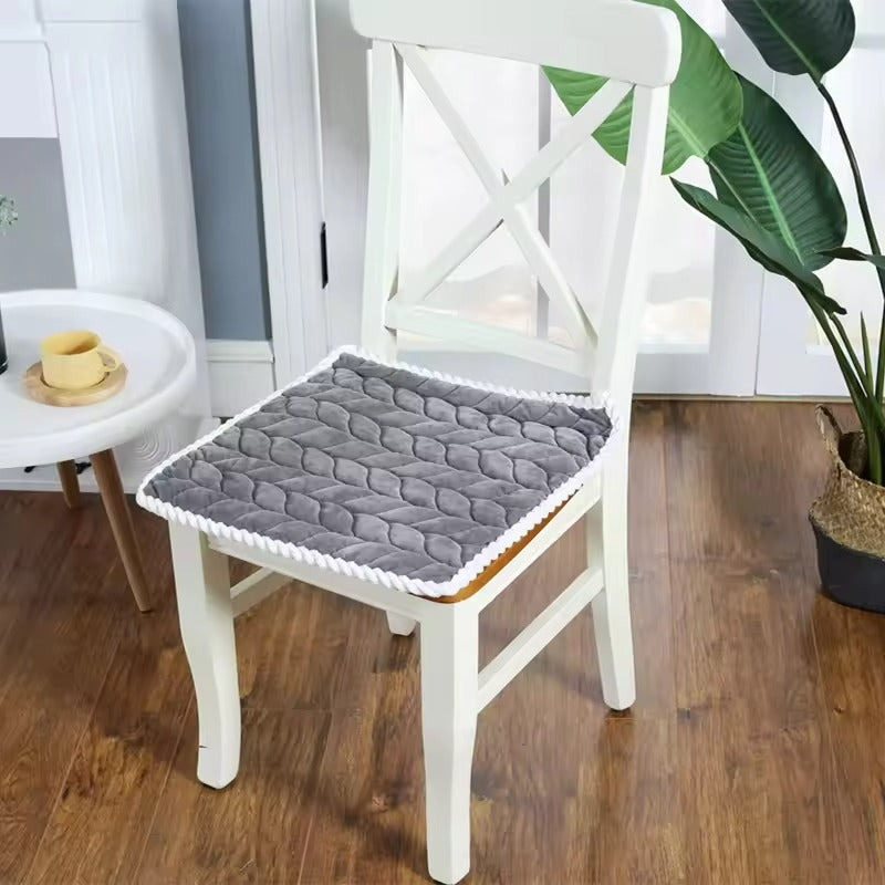 Chair Seat Cushion, Quilted Pattern, Zippered Cover, Six Color Options 6