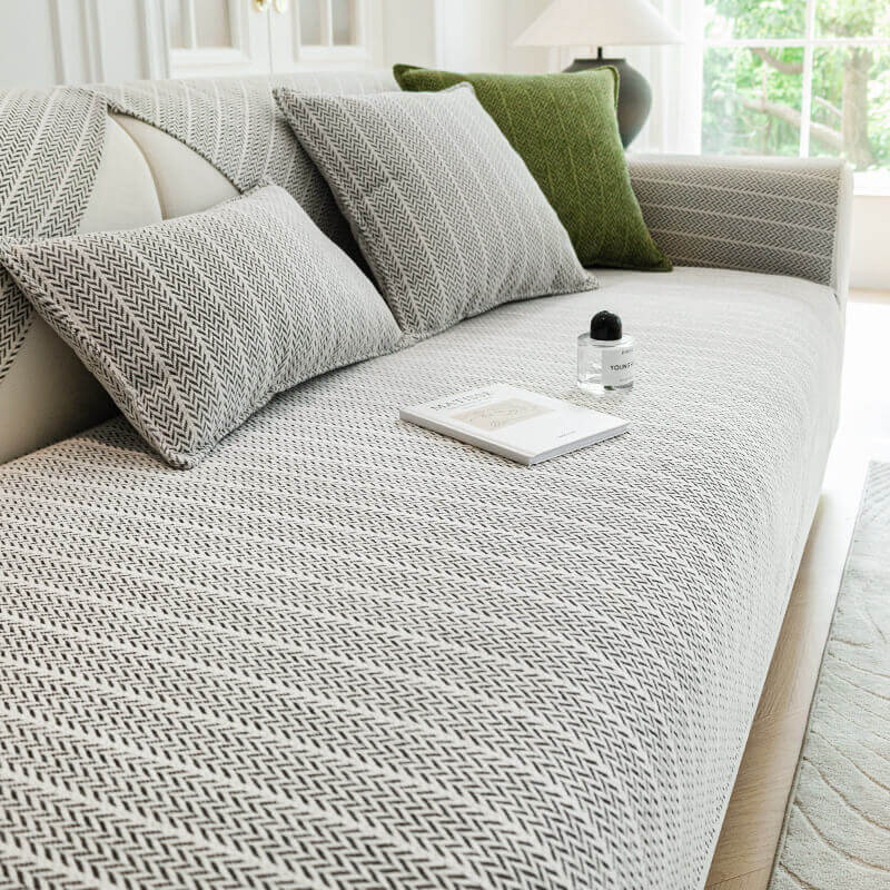 Chenille Sofa Cover - Pet-Friendly Protection & Easy Care for Couches 0