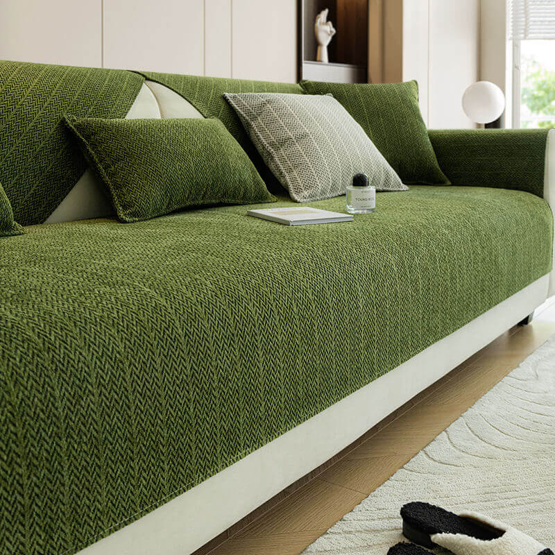 Chenille Sofa Cover - Pet-Friendly Protection & Easy Care for Couches 3