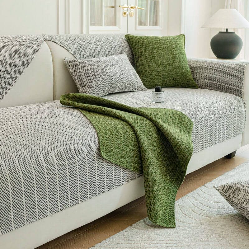 Chenille Sofa Cover - Pet-Friendly Protection & Easy Care for Couches 4
